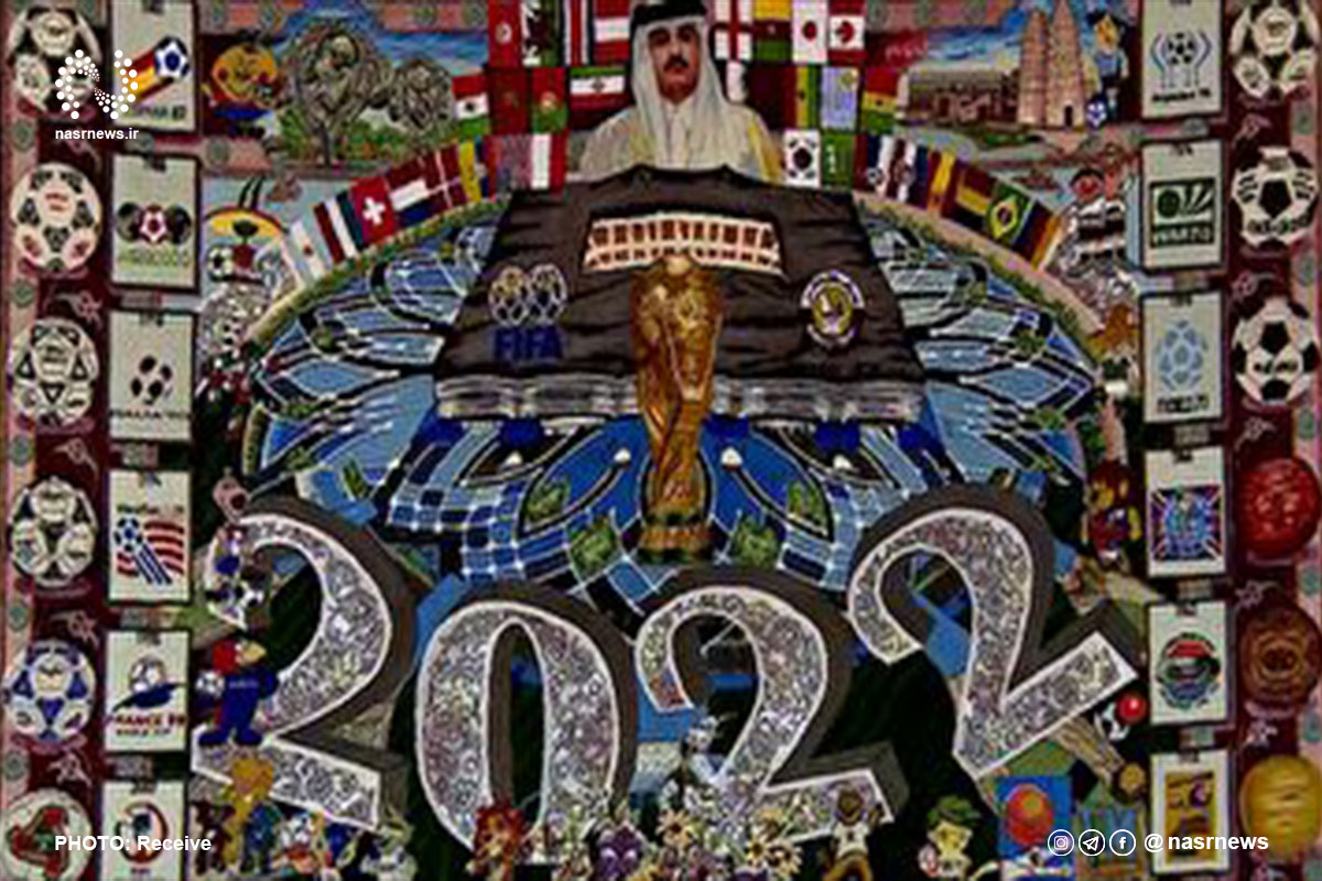 فرش ۶ ضلعی جام جهانی ۲۰۲۲ فوتبال در تبریز آماده رونمایی در قطر
